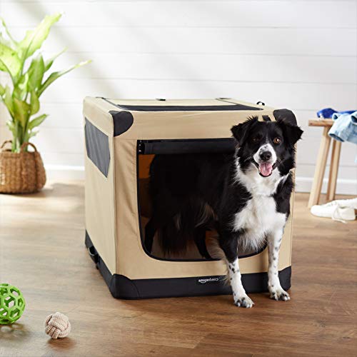 AmazonBasics Portable Folding Soft Dog Travel Crate