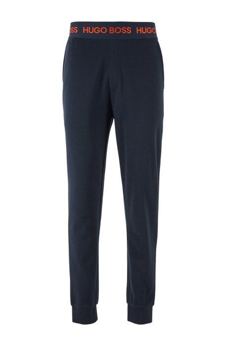 Loungewear Pants in Cotton-Piqué Jacquard