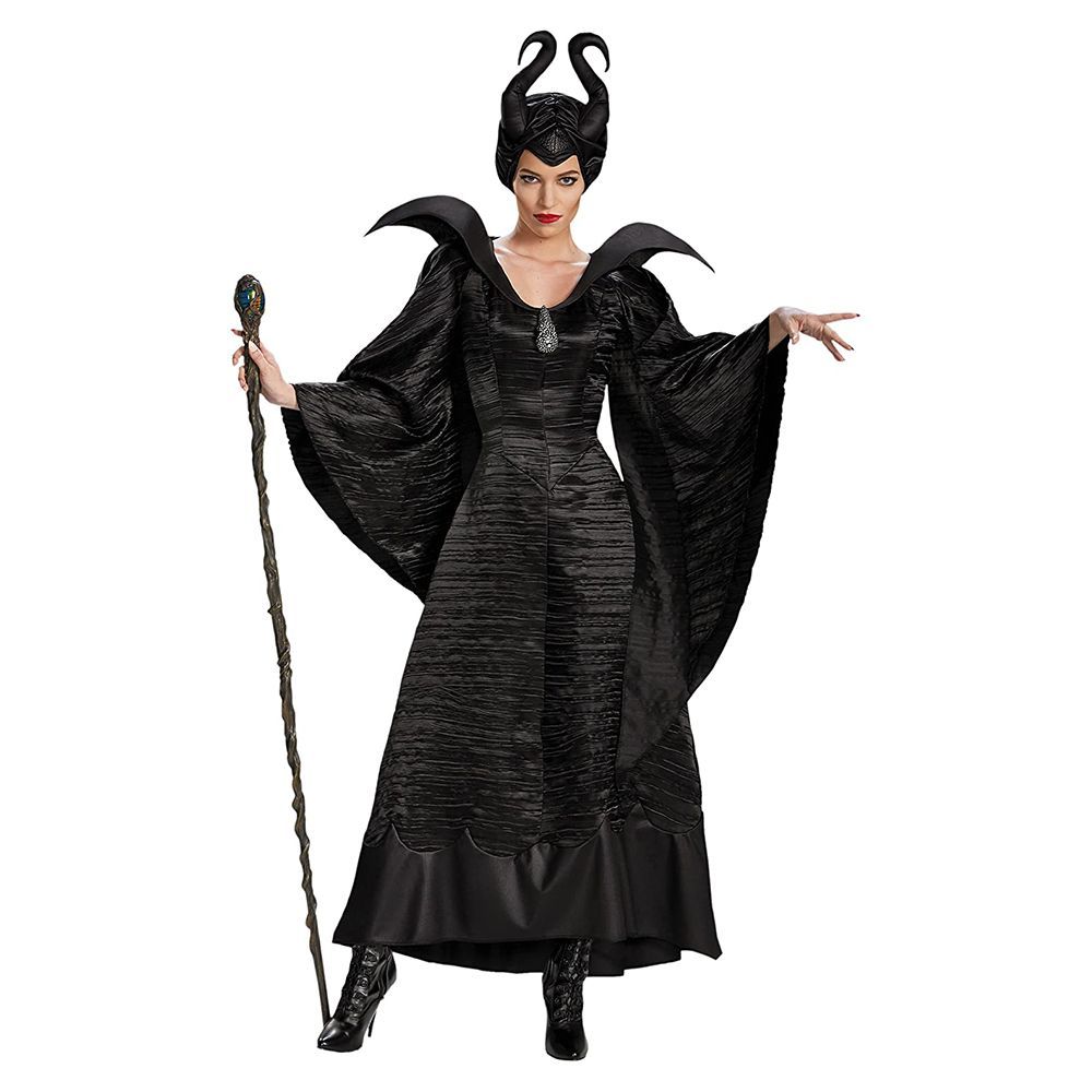 DELUXE EVIL DOG LADY COSTUME HALLOWEEN VILLAIN FANCY DRESS BOOK MOVIE CHARACTER 