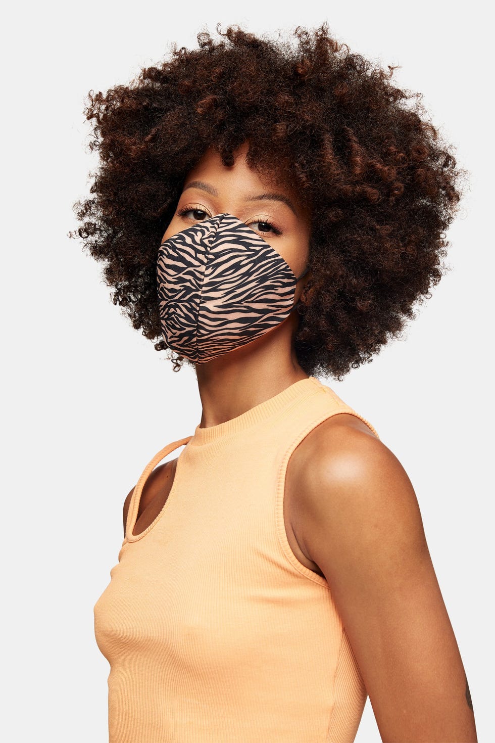 Tiger Animal Print Fashion Face Mask
