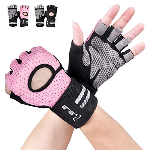 EMRAH Ladies Padded Fitness Training Lifting Exercise Gym Gloves for Women 