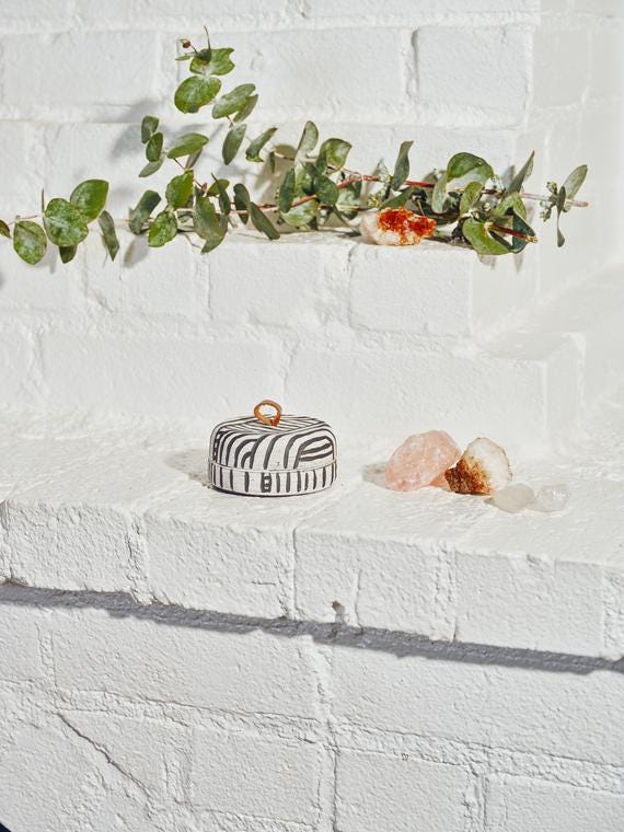 Shallow Lidded Jar