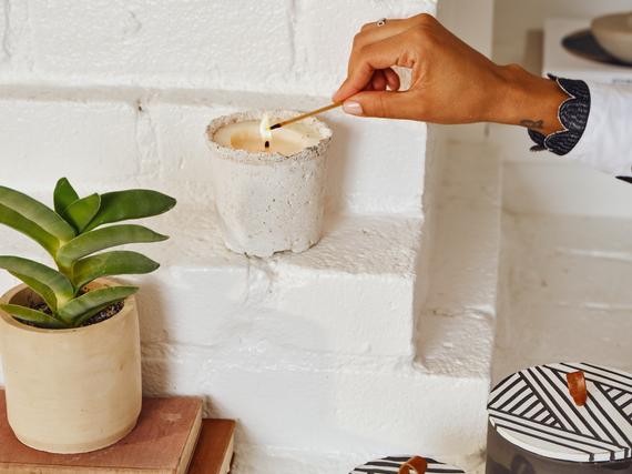 Potted Soy Candle