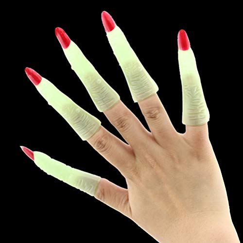 Glow in The Dark Toy Witch Halloween Nails