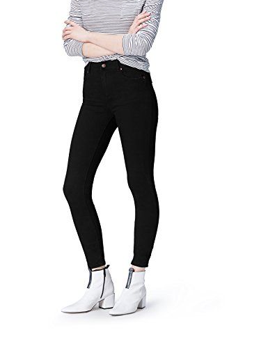 Amazon - find. Jeans Neri Skinny Vita Regular
