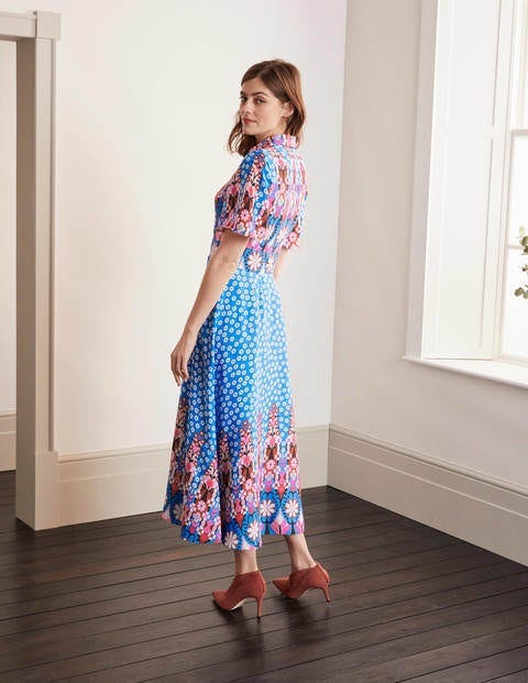 Olive Shirt Dress - Blue, Floral Eccentric, £140 