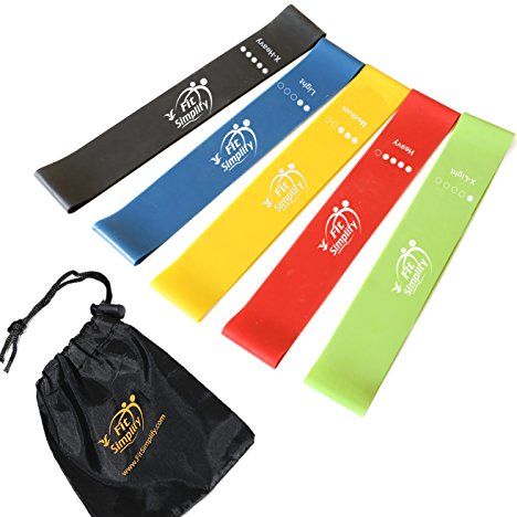 Resistance Loop Exercise Bands (Set of 5)