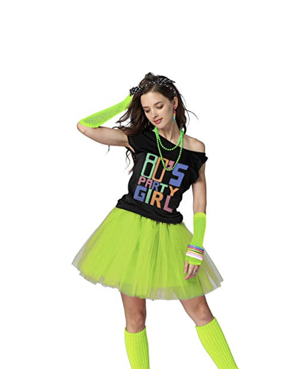 Neon Diva Green Glamour Rock Star Costume NWT 4-6 8-10 12-14 