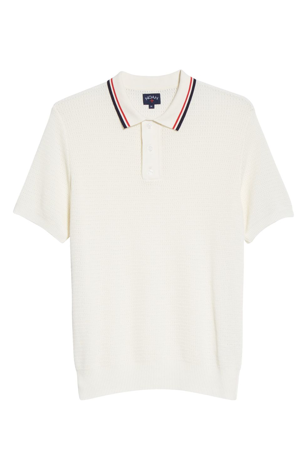 Tipped Short Sleeve Mesh Knit Polo