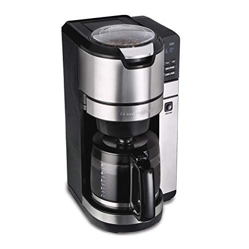 coffee pot with built in grinder