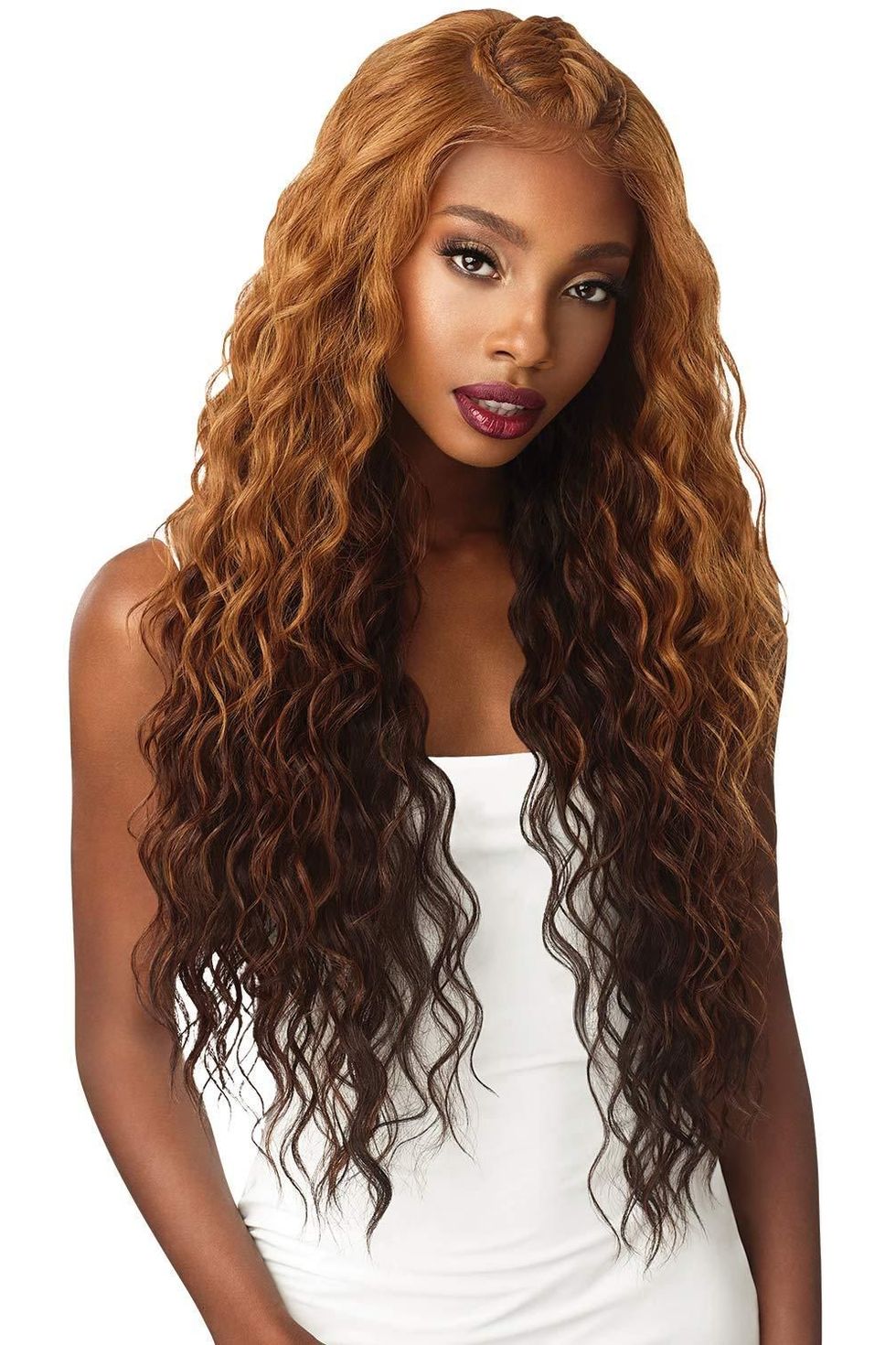 Perfect Hairline Iba Braid Swiss Lace Hand-Tied Wig Synthetic