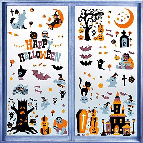 28 Best Halloween Window Decorations Spooky Halloween Window Clings   1597014043 61JUsB3AR3L 