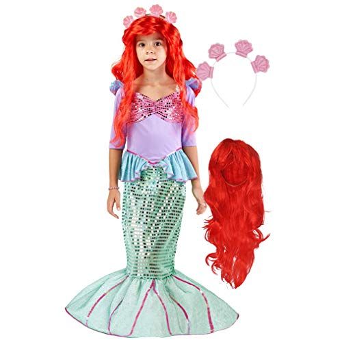 Halloween Mermaid Scales Costume All Over Youth T Shirt 