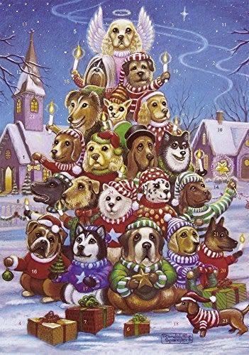 Canine Christmas Tree Advent Calendar 