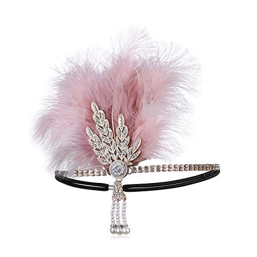 Pink Feather Headpiece