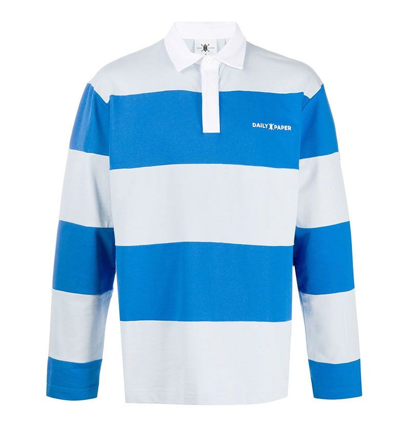 long sleeve blue school polo shirts