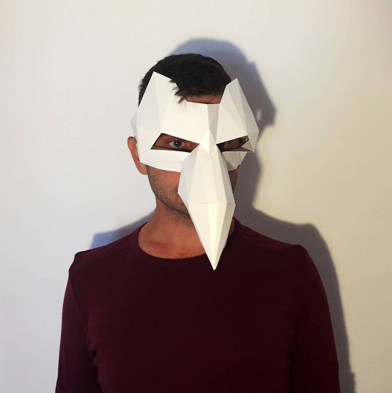 Make Your Raven Bird Mask