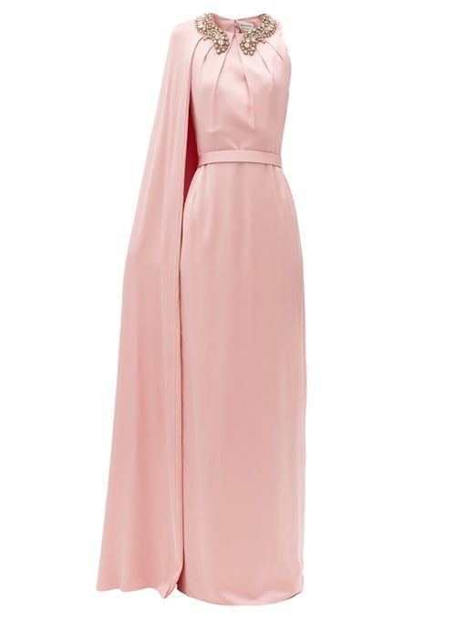 blush pink color gown