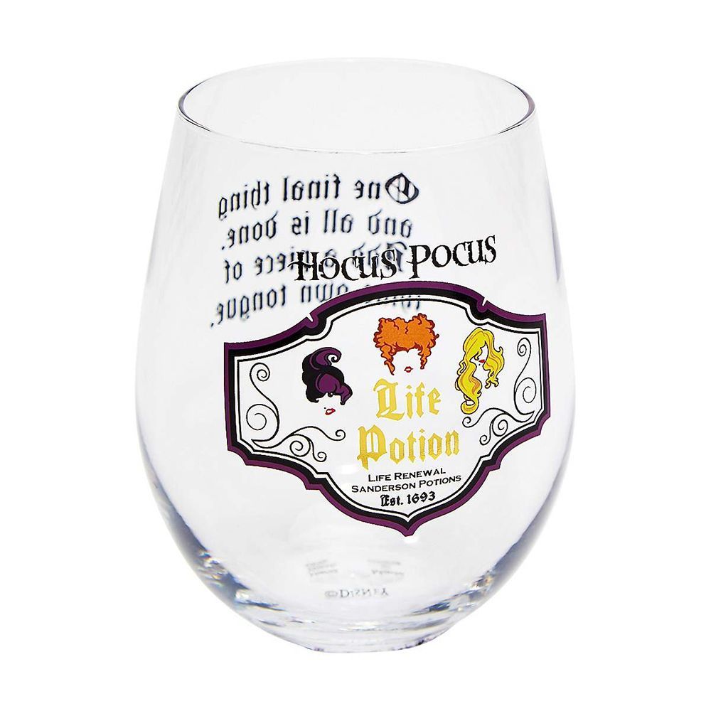 Hocus Pocus Halloween Elegant Wine Glass Set of 3