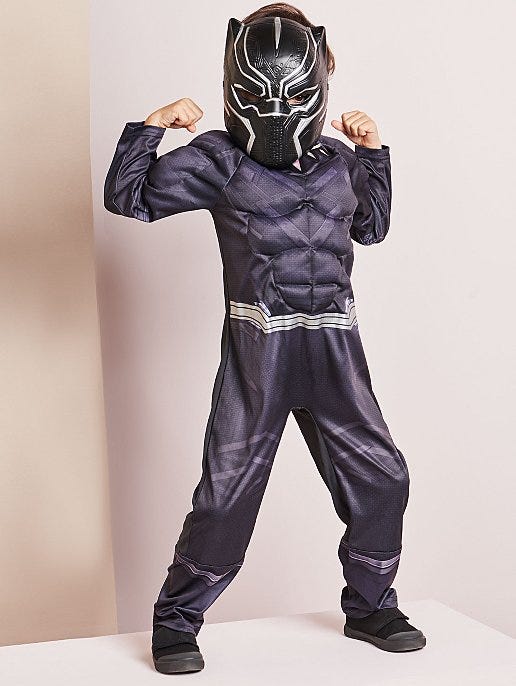 Marvel Avengers Black Panther Fancy Dress Costume