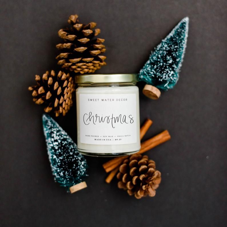 Christmas Cookie Scented Soy Candle Christmas Scented Candles Soy Candles for Christmas Baking Christmas Cookies Scented Soy Candles Holiday