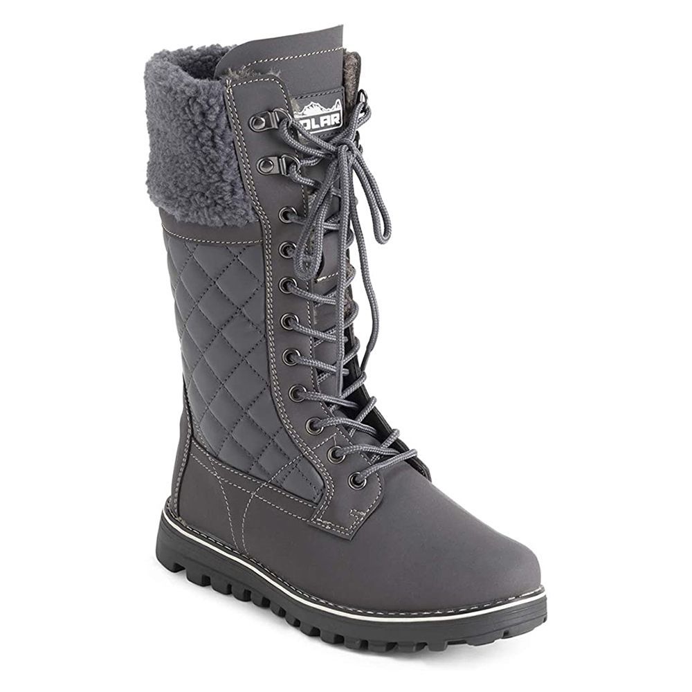 Women Snow Boot With Round Toe Mid-calf Sweet Flat Flock Shoes Popular New HS1 