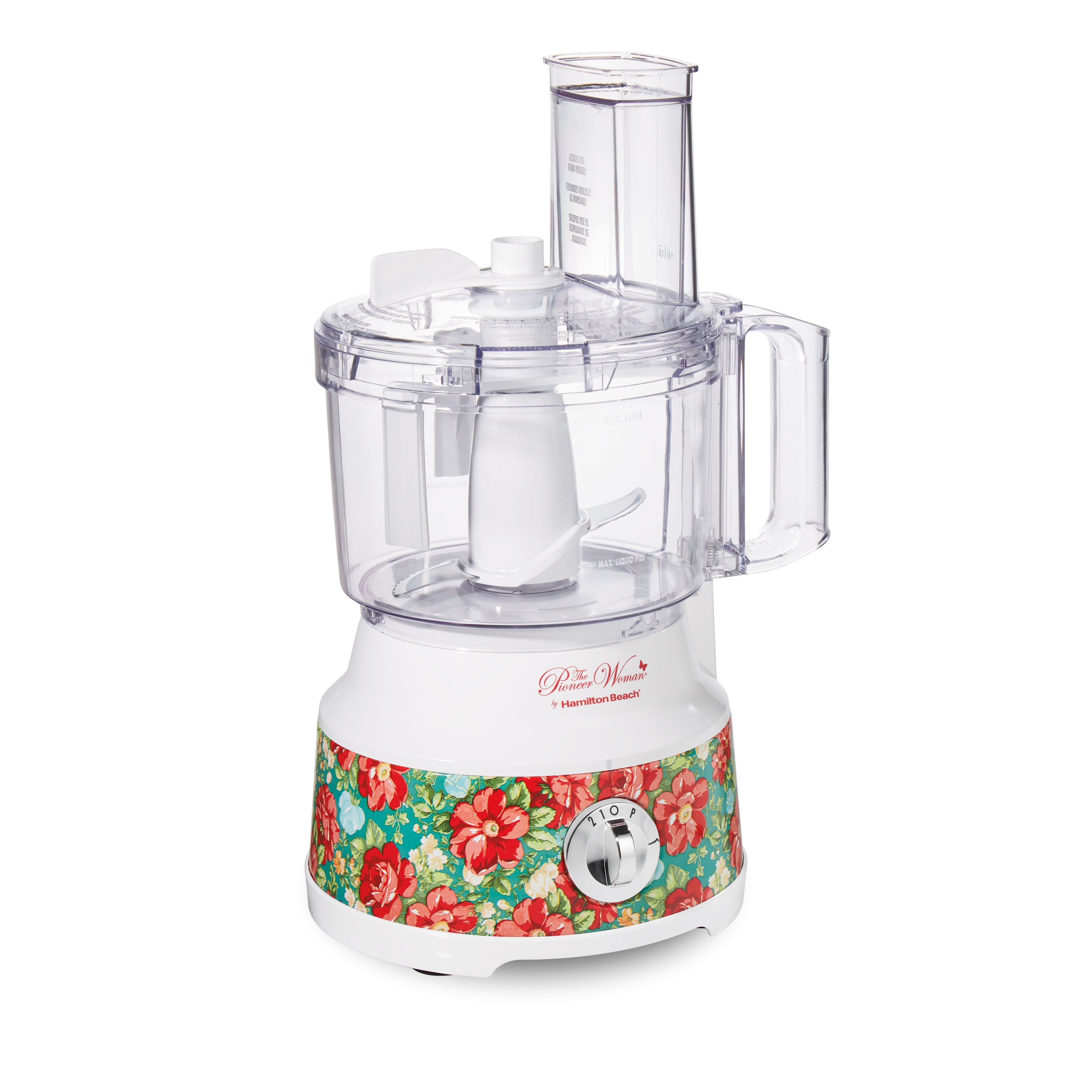 The Pioneer Woman Vintage Floral 10-Cup Food Processor