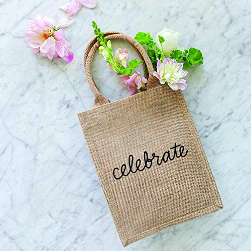Reusable Burlap Gift Tote Bag 