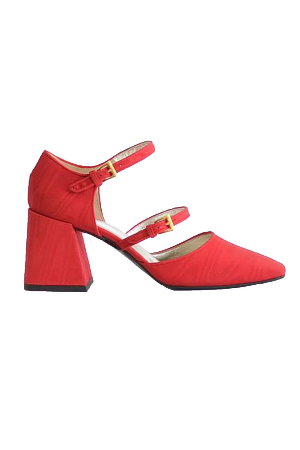 Suzanne Rae Double Strap Mary Jane - Red