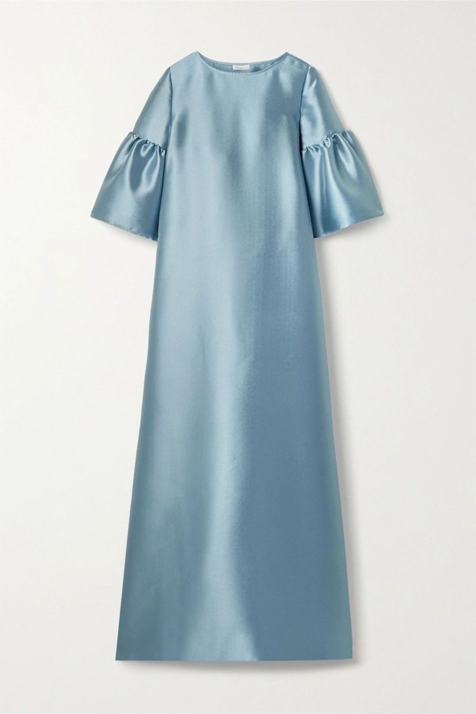 Satin-Piqué Gown
