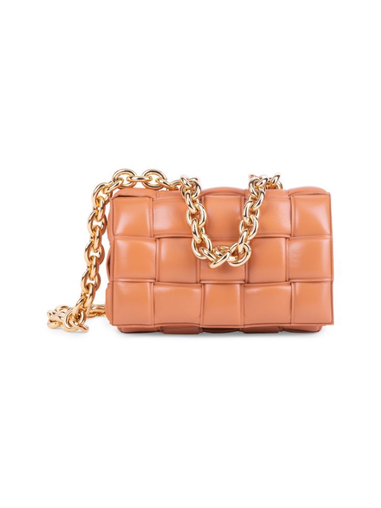 The Chain Padded Cassette Leather Shoulder Bag