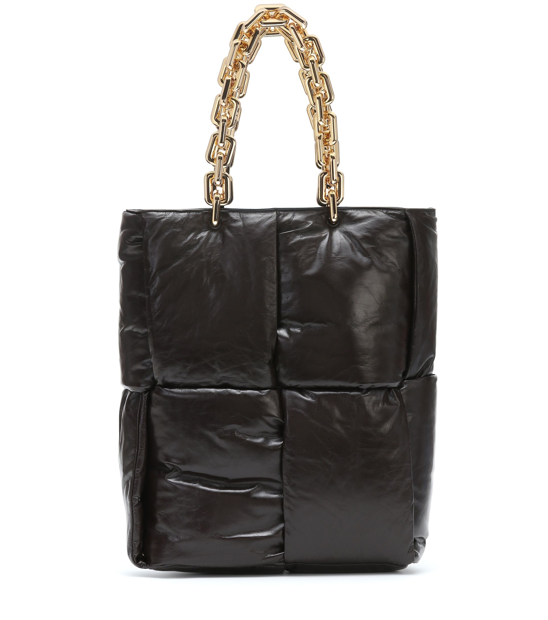 The Chain Leather Tote 