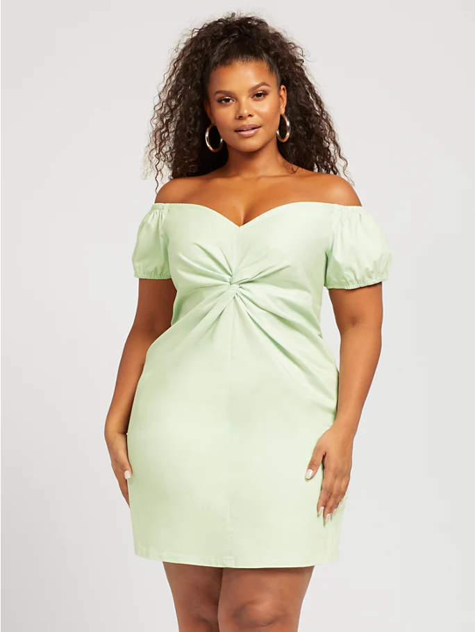 neon lime ruched front strappy bodycon dress