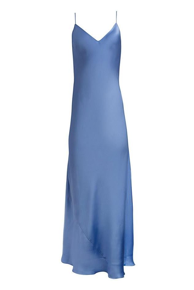Moonstone Blue Slip Dress