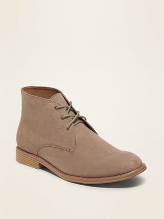 Faux-Suede Chukka Boots for Men