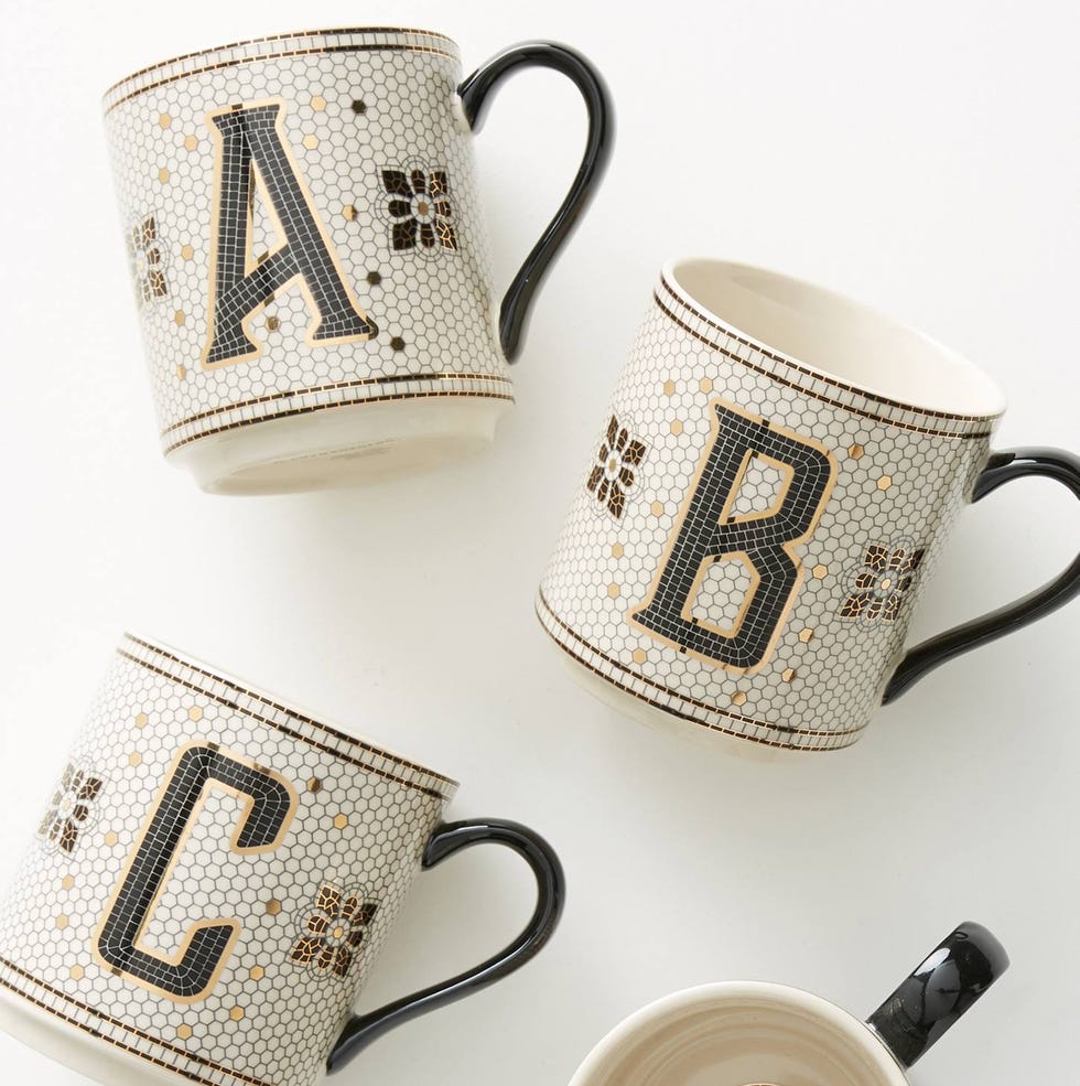 Tiled Margot Monogram Mug 