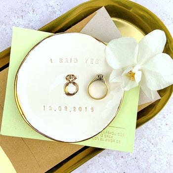 Personalised Engagement Ring Dish, £22