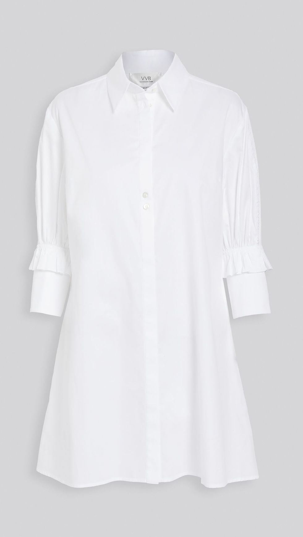 穿搭單品推薦：七分袖白襯衫洋裝