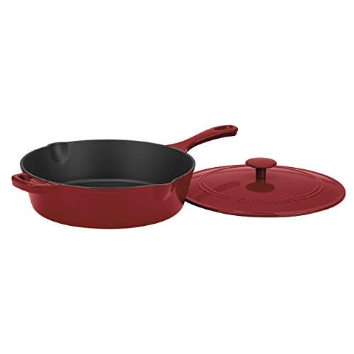  Chef's Classic Enameled Cast Iron 12-Inch Chicken Fryer with Cover