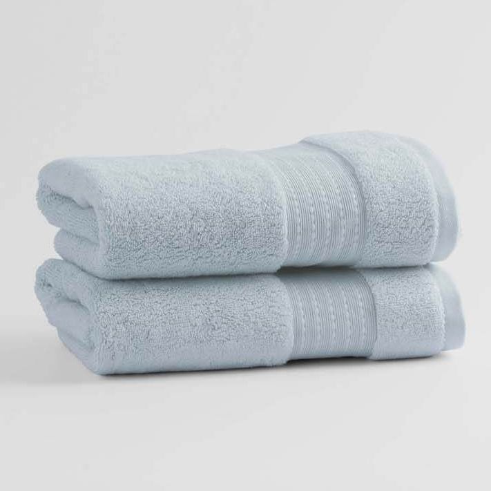 100% Organic Cotton Turkish Dobby Design Hand Towels (Pair)