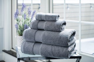 100% Organic Cotton Turkish Dobby Design Bath Towel Set