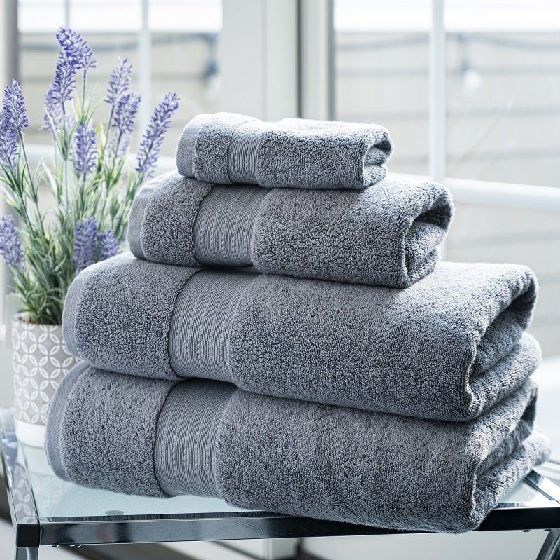 100% Organic Cotton Turkish Dobby Design Bath Towel Set