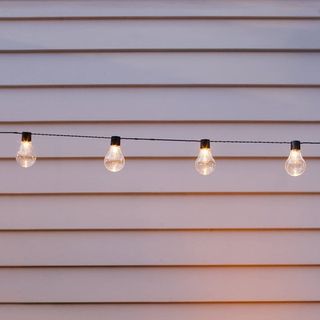 20 LED Solar Powered Retro Bulbs String Lights Garden Outdoor Hanging Fairy Patio and Garden Wedding Lights Decorations Christmas