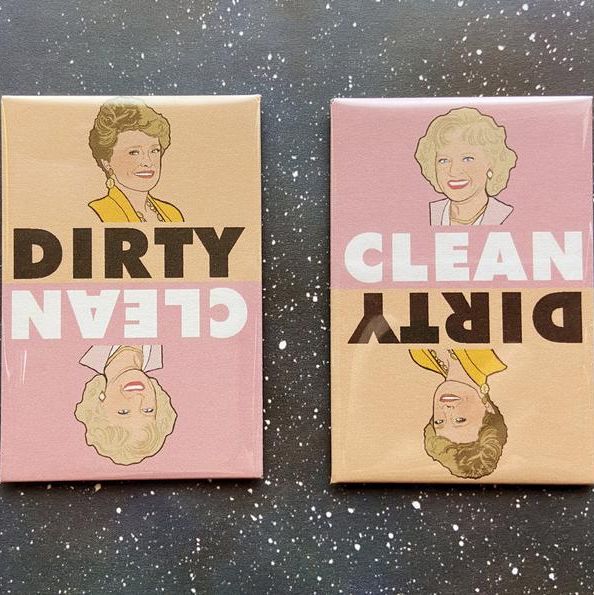 Clean Dirty Dishwasher Magnet , Gift for Friends, Coworkers, Family Gift 