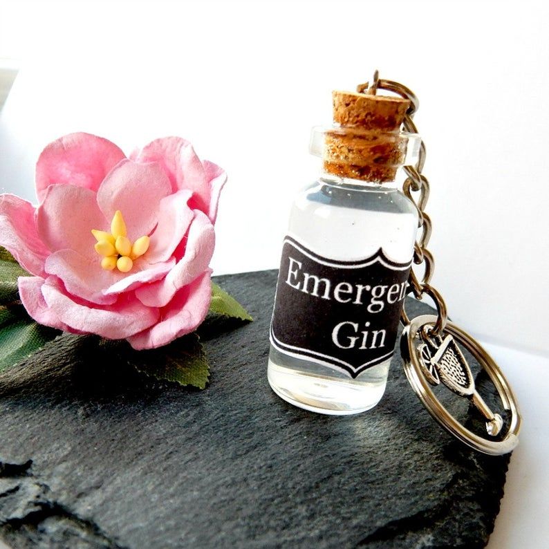 Emergency Gin Keyring