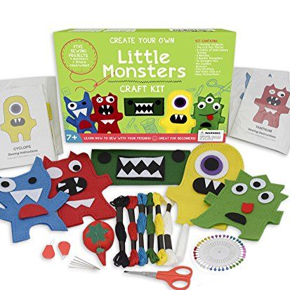 Little Monsters Sewing Kit for Kids 