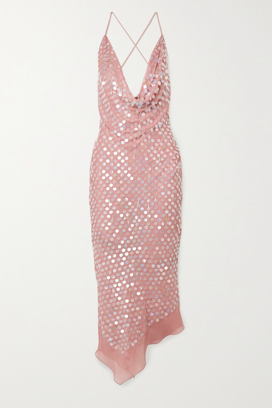 Jamie Polka Dot Open Back Short Sleeve Dress Afrm