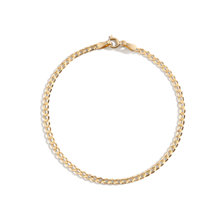 Medium Gold Curb Chain Bracelet
