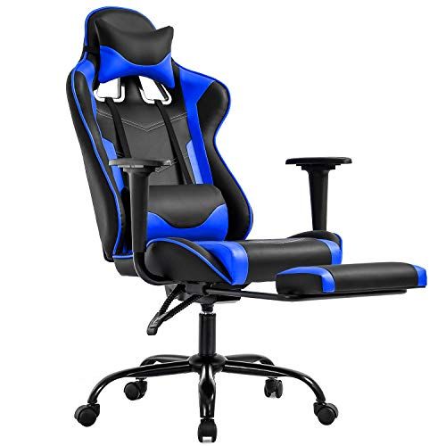 BestOffice Ergonomic Gaming Chair with Lumbar Support and Footrest Modern