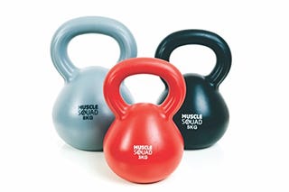 MuscleSquad 3, 5, 8 kg Kettlebell – Set of 3